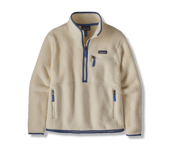 Women's Retro Pile Fleece Marsupial Pullover